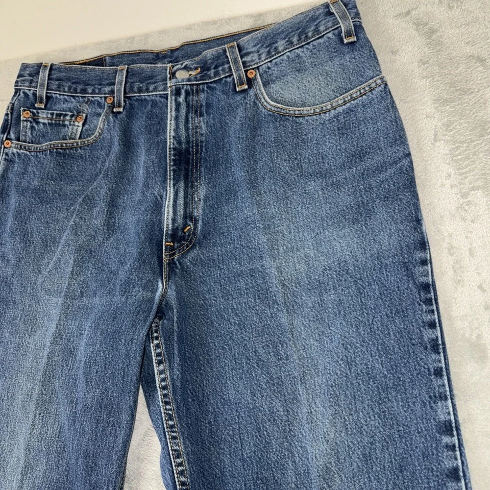 Vintage Levis 550‎ Jeans 38 x 34 Medium Wash Straight Blue Red Tab Denim
